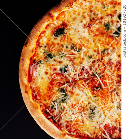 Hot four cheeses delicious rustic homemade american pizza Hot four cheeses delicious rustic homemade american pizza 101927520