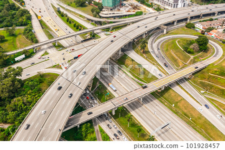 Aerial view of highway in Kuala Lumpur Aerial view of highway in Kuala Lumpur 101928457
