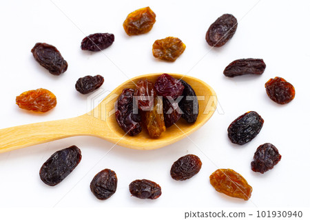 Dried grape on white background. Dried grape on white background. 101930940