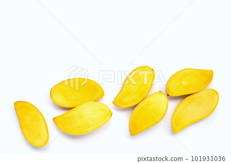 Tropical fruit, Mango on white background. Tropical fruit, Mango on white background. 101931036