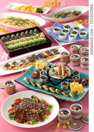 宴會菜，自助餐，自助餐，聚會，拼盤，餐桌菜 101932068