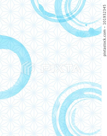 Background of water image watercolor and hemp leaf pattern 101932345