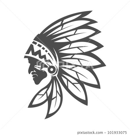 Native American icon logo design 101933075