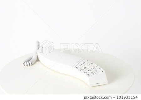 A stylish analog phone that can be used even in modern times taken with a white background 101933154