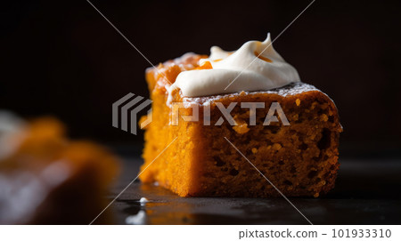 Pumpkin cake. Illustration AI Generative 101933310