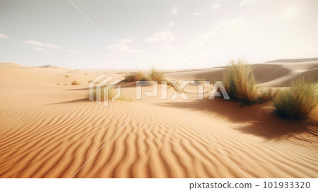Desert natural background. Illustration AI Generative 101933320