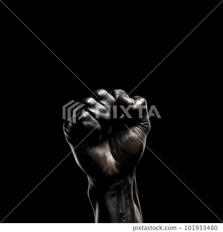 Black Clenched fist raised up, black lives matter, blackout tuesday, blackout week, racial injustice, black fist in air on black background, Fight racism. Human rights, fight, anti racism protest copy Black Clenched fist raised up, black lives matter, blackout tuesday, blackout week, racial injustice, black fist in air on black background, Fight racism. Human rights, fight, anti racism protest copy 101933480