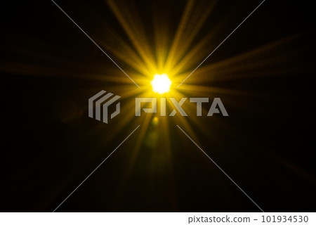 Abstract Natural Sun flare on the black Abstract Natural Sun flare on the black 101934530