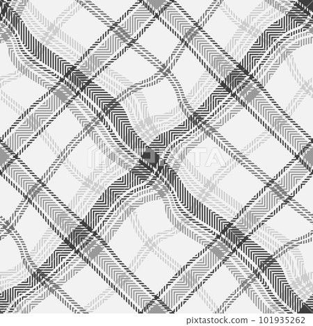 Black and white plaid seamless pattern. 101935262