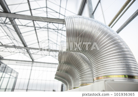 Aluminium flexible pipe for air duct air conditioner blow air way in agriculture farm 101936365