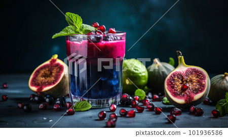 Vegetarian detox cocktail, Illustration AI Generative Vegetarian detox cocktail, Illustration AI Generative 101936586