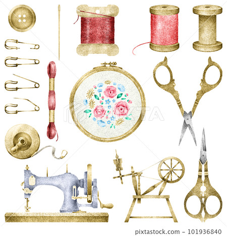 一套古董縫紉工具/無主線 一套古董縫紉工具/無主線 101936840