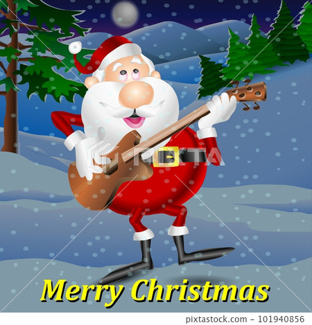Merry Christmas - Santa plays Violin Merry Christmas - Santa plays Violin 101940856