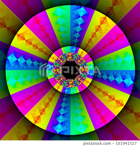 Original handmade artwork (not AI). A unique colourful detailed visualisation of a mathematical object called a fractal. Original handmade artwork (not AI). A unique colourful detailed visualisation of a mathematical object called a fractal. 101941527