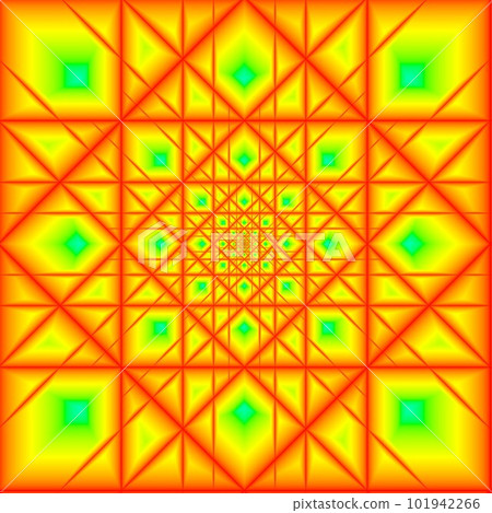 Original handmade artwork (not AI). A unique colourful detailed visualisation of a mathematical object called a fractal. 101942266