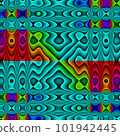 Original handmade artwork (not AI). A unique colourful detailed visualisation of a mathematical object called a fractal. 101942445