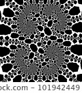 Original handmade artwork (not AI). A unique colourful detailed visualisation of a mathematical object called a fractal. 101942449