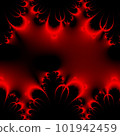 Original handmade artwork (not AI). A unique colourful detailed visualisation of a mathematical object called a fractal. 101942459