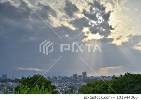 Angel's ladder descended into town 101944060