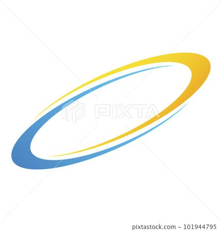 Yellow and blue arrow air flow, design for air conditioner and heating Yellow and blue arrow air flow, design for air conditioner and heating 101944795