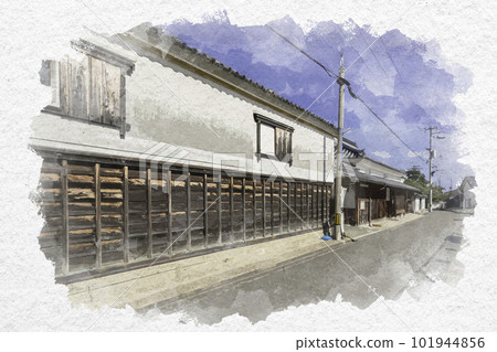 香川縣東香川市的水彩風格 Hiketa Sanshu Izutsu 大廈 101944856