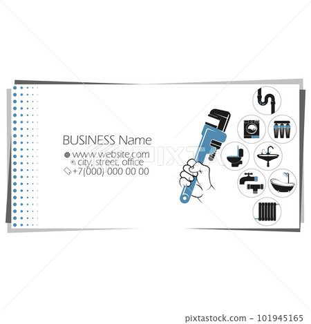Business card plumbing repair and service 101945165