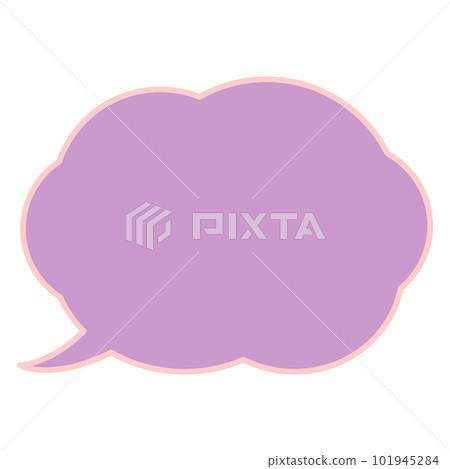 Simple and easy to use cloud speech bubble 101945284