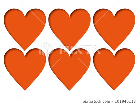 heart cutout material 101946118