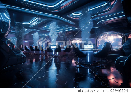 luxury casino interior. Generative AI luxury casino interior. Generative AI 101946304