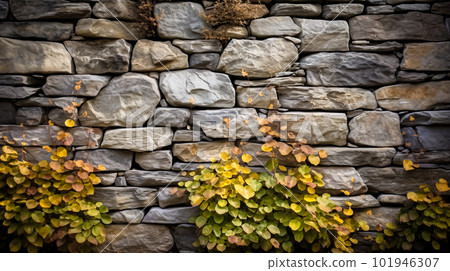 Stone wall texture. Stone wall background. Generative AI Stone wall texture. Stone wall background. Generative AI 101946307