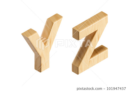 Letters made of wood 101947437