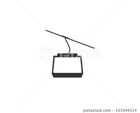 Aerial cableway, funicular, cabine icon. Vector illustration. Aerial cableway, funicular, cabine icon. Vector illustration. 101948314