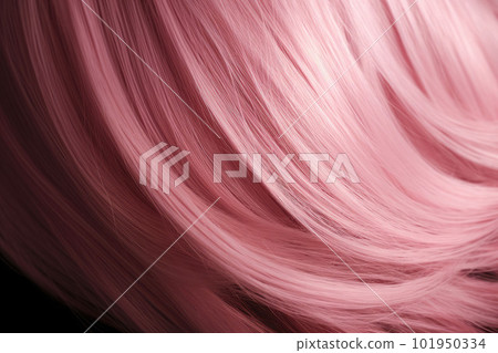 Beautiful pink hair background. Healthy smooth shiny hair. Generative AI Beautiful pink hair background. Healthy smooth shiny hair. Generative AI 101950334