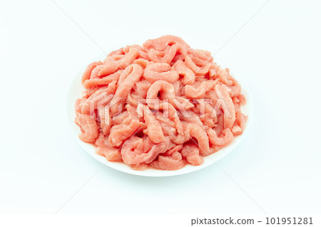 Raw pieces of turkey meat with greens on a white background.Ogranic food and healthy eating.chicken fillet.Fresh frozen pieces of turkey meat on a white background.Raw chicken. Raw pieces of turkey meat with greens on a white background.Ogranic food and healthy eating.chicken fillet.Fresh frozen pieces of turkey meat on a white background.Raw chicken. 101951281
