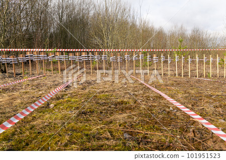 The starting area with distance maps The starting area with distance maps 101951523