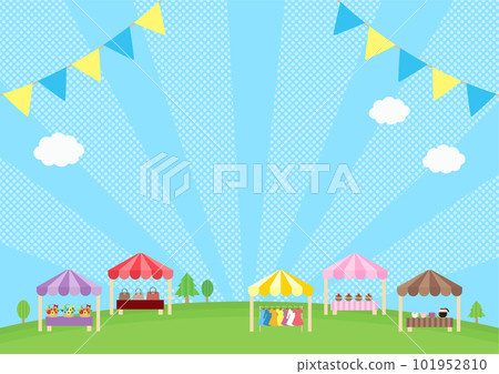 Background material for images of flea markets and marches 101952810