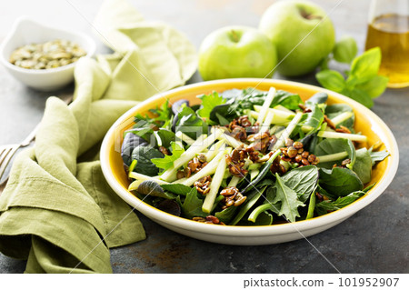 Autumn harvest salad with apple Autumn harvest salad with apple 101952907