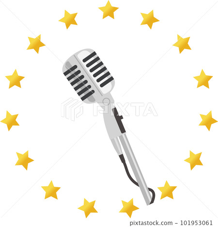 Skeleton microphone and star decoration Skeleton microphone and star decoration 101953061