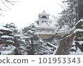 白雪覆蓋的高知城 101953343