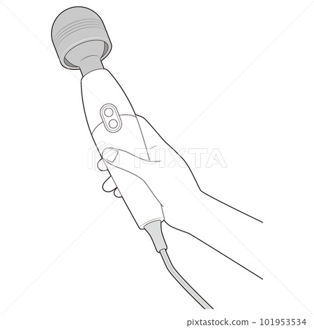 hand holding electric massager hand holding electric massager 101953534