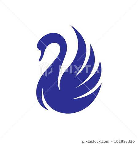 Swan logo images illustration 101955320