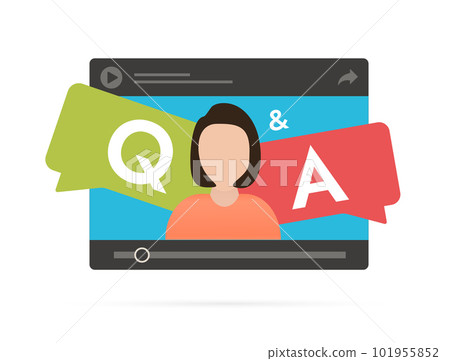 Question and Answer video marketing sessions to improve offerings. Boost engagement with low-cost FAQ videos for digital marketing. Gain real-time insights into customer needs and preferences 101955852