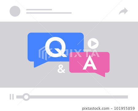 Questions and answers recorded video marketing session. Connect with prospects and gain real-time insights to improve offerings. Boost engagement with low-cost digital marketing FAQ video production 101955859