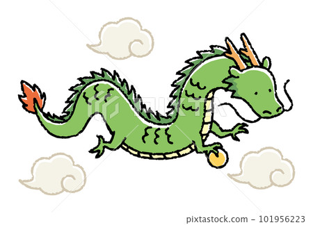 Dragon year dragon illustration material Dragon year dragon illustration material 101956223