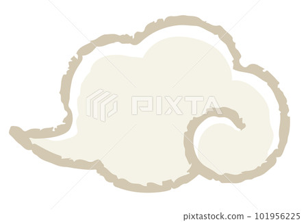 Japanese style cloud illustration Japanese style cloud illustration 101956225