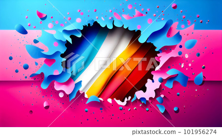 Abstract background in rainbow colors. Generative AI, Generative, AI Abstract background in rainbow colors. Generative AI, Generative, AI 101956274