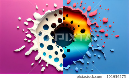 Abstract background in rainbow colors. Generative AI, Generative, AI Abstract background in rainbow colors. Generative AI, Generative, AI 101956275