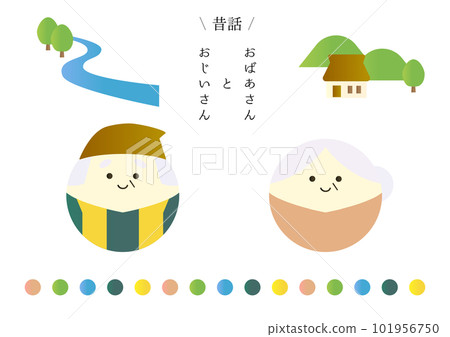 grandfather and grandmother old tales 101956750