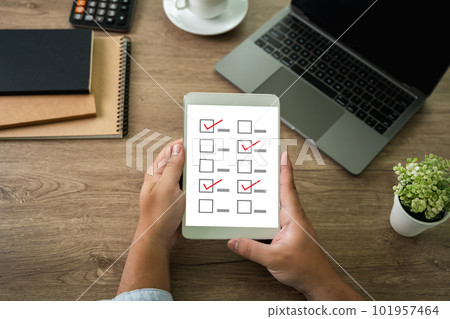 businessman SURVEY and Results Analysis Discovery Concept businessman SURVEY and Results Analysis Discovery Concept 101957464