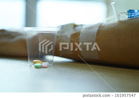 intravenous fluid for treat patient in the hospital 101957547